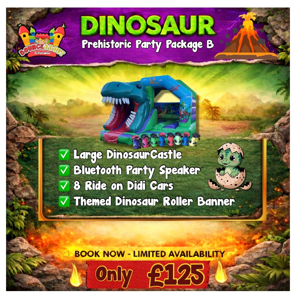 Dinosaur Packages - Bouncy Castle and Soft Play Hire in Newark in ...